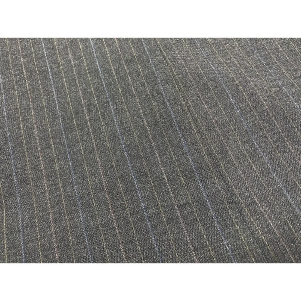 Austin Reed Pinstripe Blazer Men Size 46L Charcoal Grey Wool Blend Two Button
